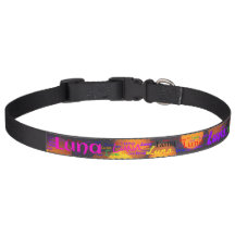 Nom personnalisé Luna | Gros collier de chien