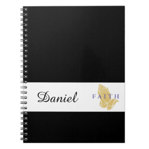 Nom personnalisé Mains de prière Carnet