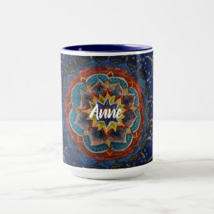 Nom personnalisé Mandala Combo Mug