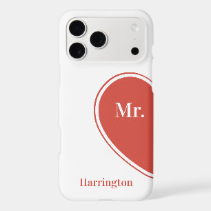Nom personnalisé Mariage Cœur 1/2