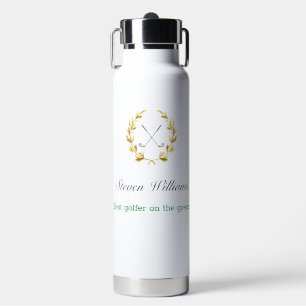 Nom personnalisé Meilleure bouteille d'eau de Golf