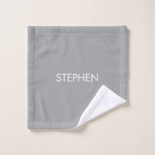 Nom personnalisé minimaliste gris
