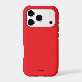 Nom personnalisé minimaliste rouge personnalisé