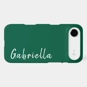 Nom personnalisé Moderne Minimaliste Vert foncé