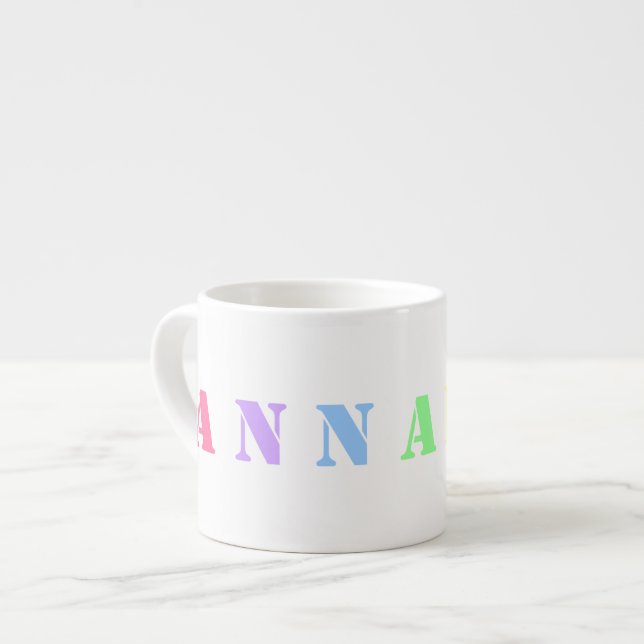NOM personnalisé Mug de l'enfant - 7 lettres (Devant gauche)