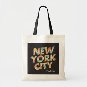 Nom personnalisé New York City Typography sacs fou
