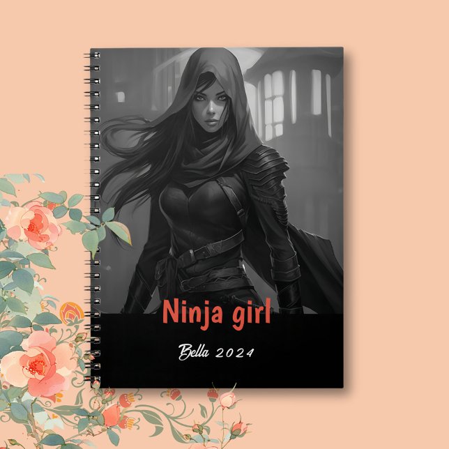 Nom personnalisé Ninja Carnet fille (Créateur téléchargé)