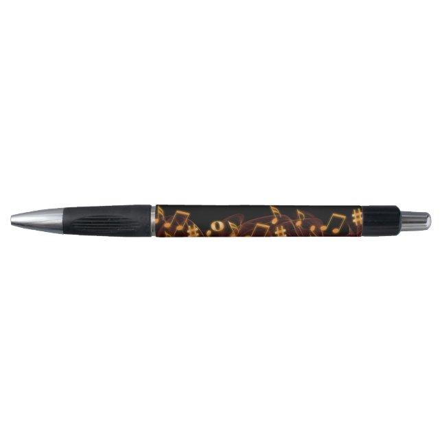 Nom personnalisé Notes musicales Stylo musicien (Devant)