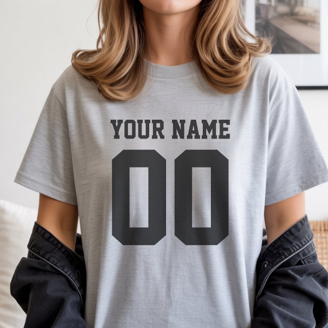 Nom personnalisé Numéro de T-shirt de football fém (Créateur téléchargé)