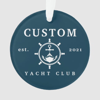 Nom personnalisé Ornement de yacht, Décor de yacht