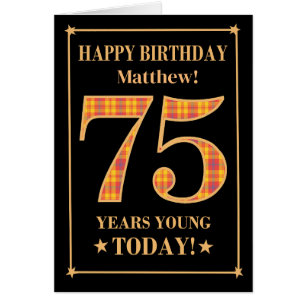 Nom personnalisé ou relation 75e carte tatan anniv