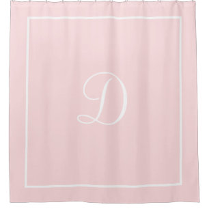 Nom personnalisé ou rideau de douche rose initial