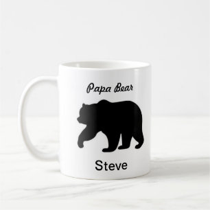 Nom personnalisé par tasse d'ours de papa