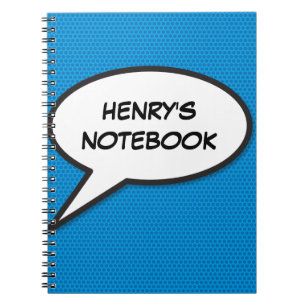 Nom Personnalisé Parole Bubble Rétro Comique Livre