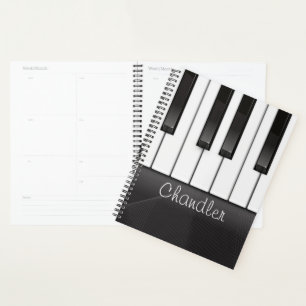 NOM personnalisé Pianist Piano Keys professeur de 