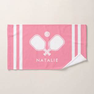 Nom personnalisé Pickleball Pink Stripes