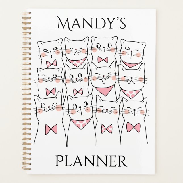 Nom personnalisé Planificateur de chats, Planifica (Devant)