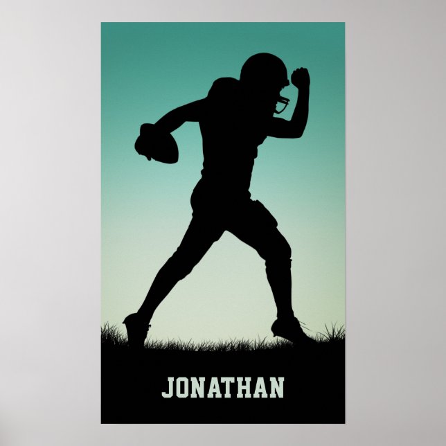 Nom personnalisé Poster du joueur de football (Devant)