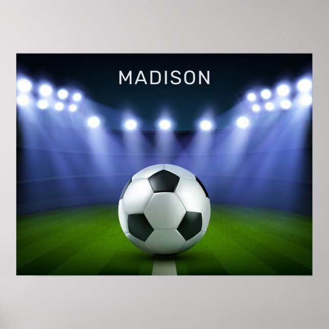 Nom personnalisé Poster du stade de football (Devant)