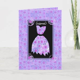 NOM PERSONNALISÉ Présentatrice Invitation Robe PUR