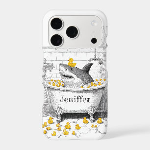 Nom personnalisé Requin drôle dans la baignoire &