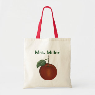 Nom personnalisé Sac fourre-tout Red Apple