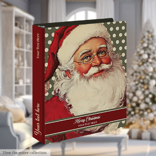 Nom personnalisé Santa Claus Classeur de vacances