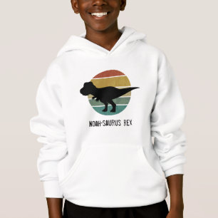 Nom personnalisé saurus t rex retro cercle dinosau