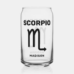 Nom personnalisé / Scorpion du symbole zodiaque du