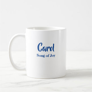 Nom personnalisé Signification Nom Carol Mug