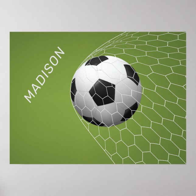 Nom personnalisé Soccer But poster (Devant)