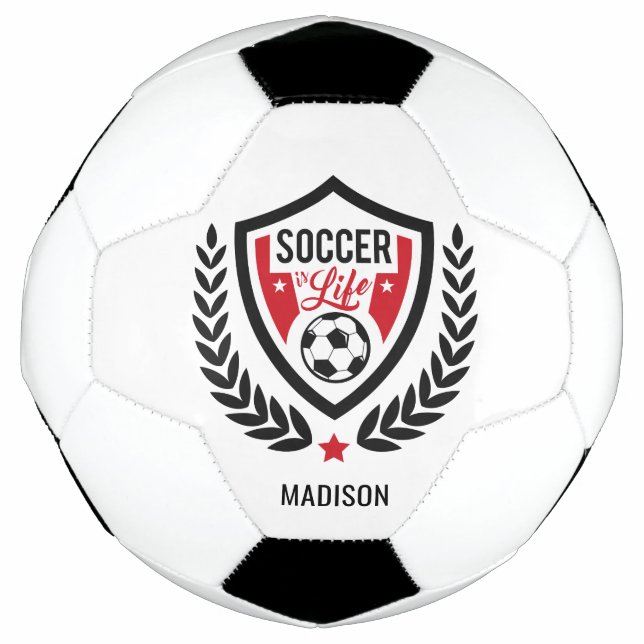 Nom personnalisé Soccer Logo de soccer ballon (Devant)