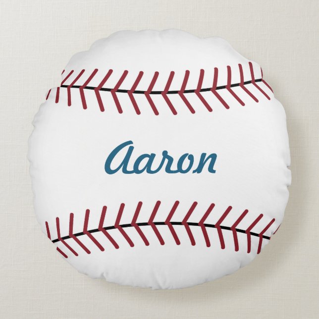 Nom personnalisé Sports Enfants Coussin de basebal (Devant)