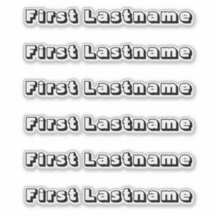 NOM PERSONNALISÉ — Sticker Pack Étiquette personna