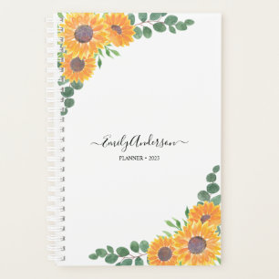 Nom personnalisé Sunflower Eucalyptus 2023 Planne