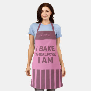 Nom personnalisé tabliers de Baker