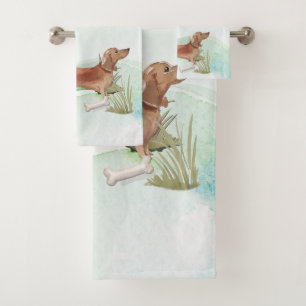 Nom Personnalisé Tan Dachshund Animal Chien