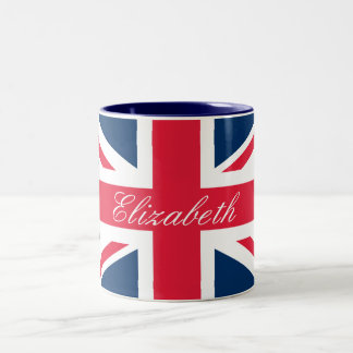 Nom personnalisé Union Jack Mug