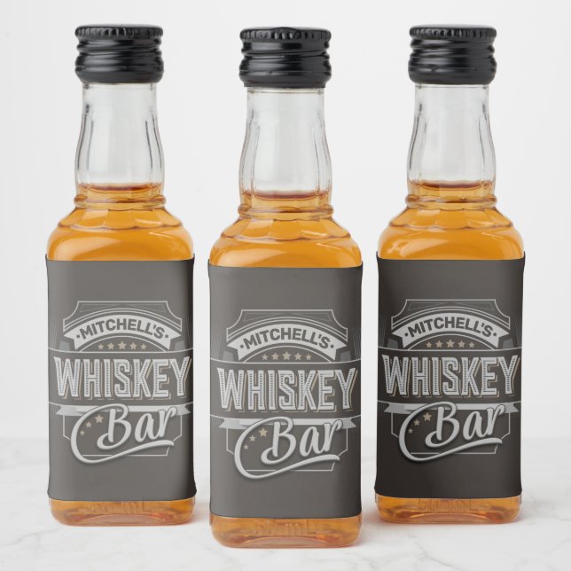 Nom personnalisé Vieux Deluxe Liquor Étiquette Whi (Bouteilles)