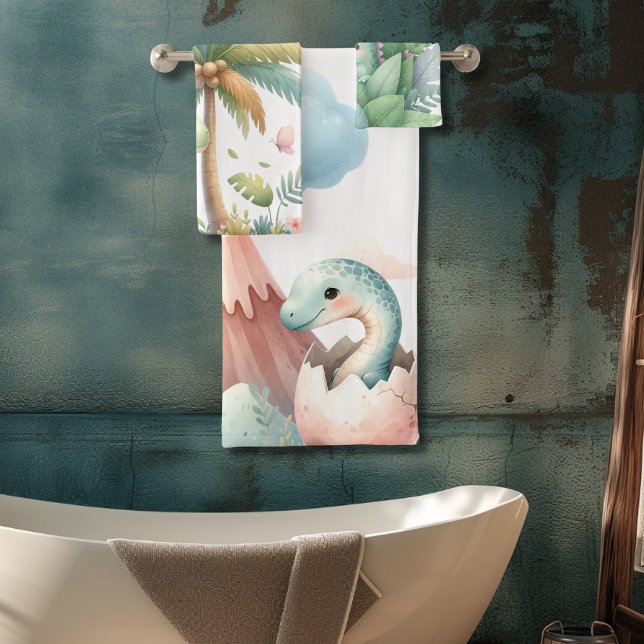 Nom personnalisé Whimsical Pastel Dinosaur (Créateur téléchargé)