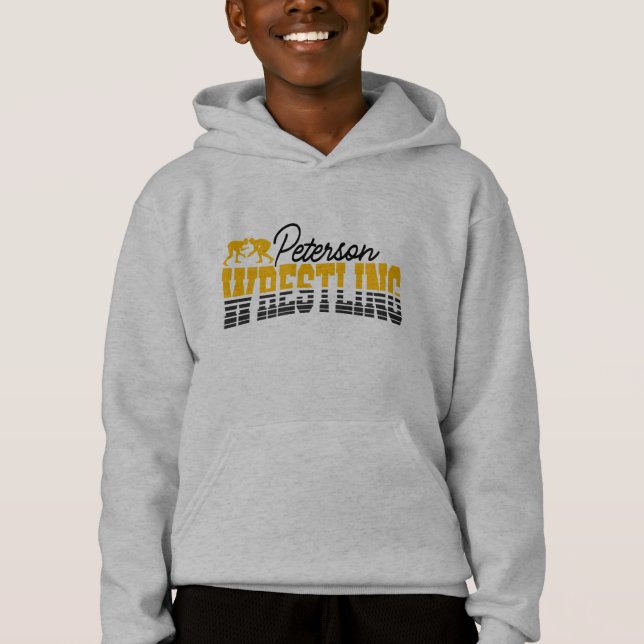 NOM personnalisé Wrestling School Team Wrestler (Devant)