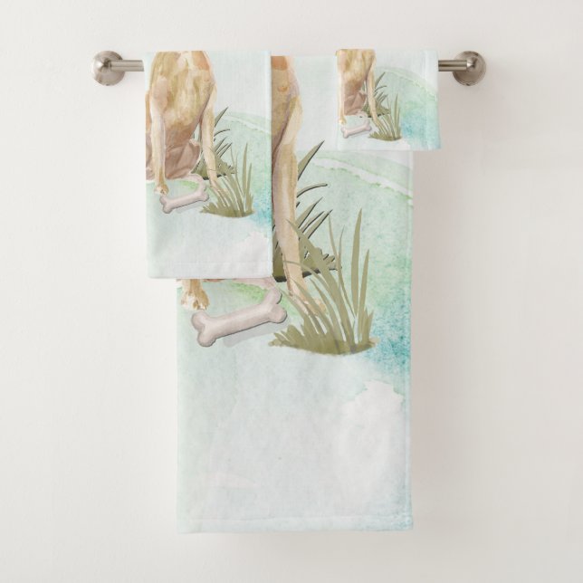 Nom personnalisé Yellow Lab Pet Dog (En situation)