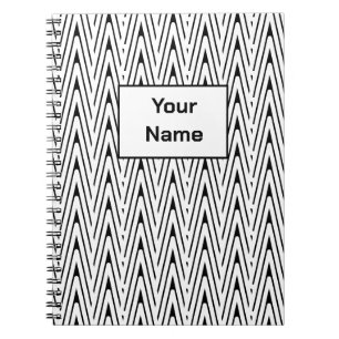 Nom personnalisé Zig Zag Spiral Carnet photo
