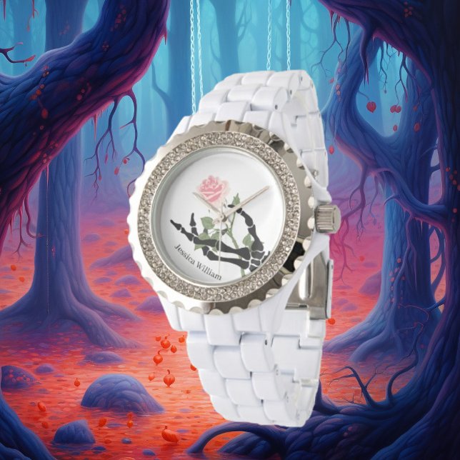 Nom personnel Montre de la main de crâne (Créateur téléchargé)