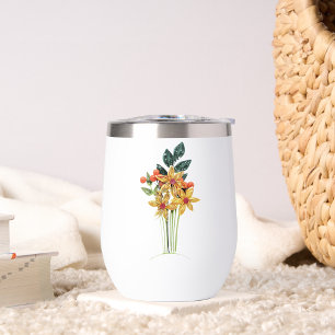 Nom personnel, Papier Quilled Flowers 11oz Blanc