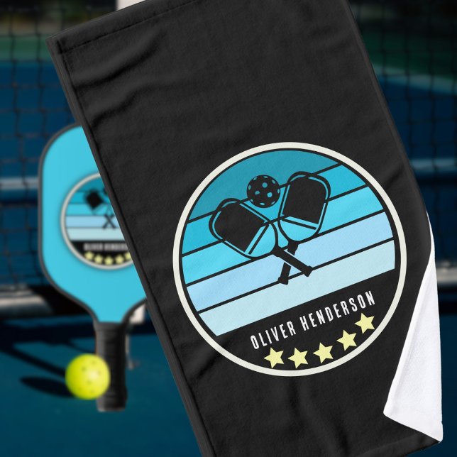 Nom personnel Turquoise Blue Pickleball Paddle Noi (Créateur téléchargé)