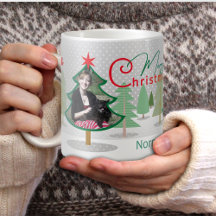 Nom Photo Arbres de Noël Mug