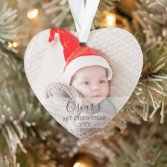 Nom photo du bébé de Noël (Arbre)