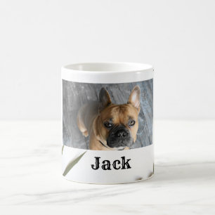 Nom photo personnalisé Cute Dog Coffee Mug