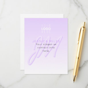 Nom professionnel et Modèle Slogan   Violet clair